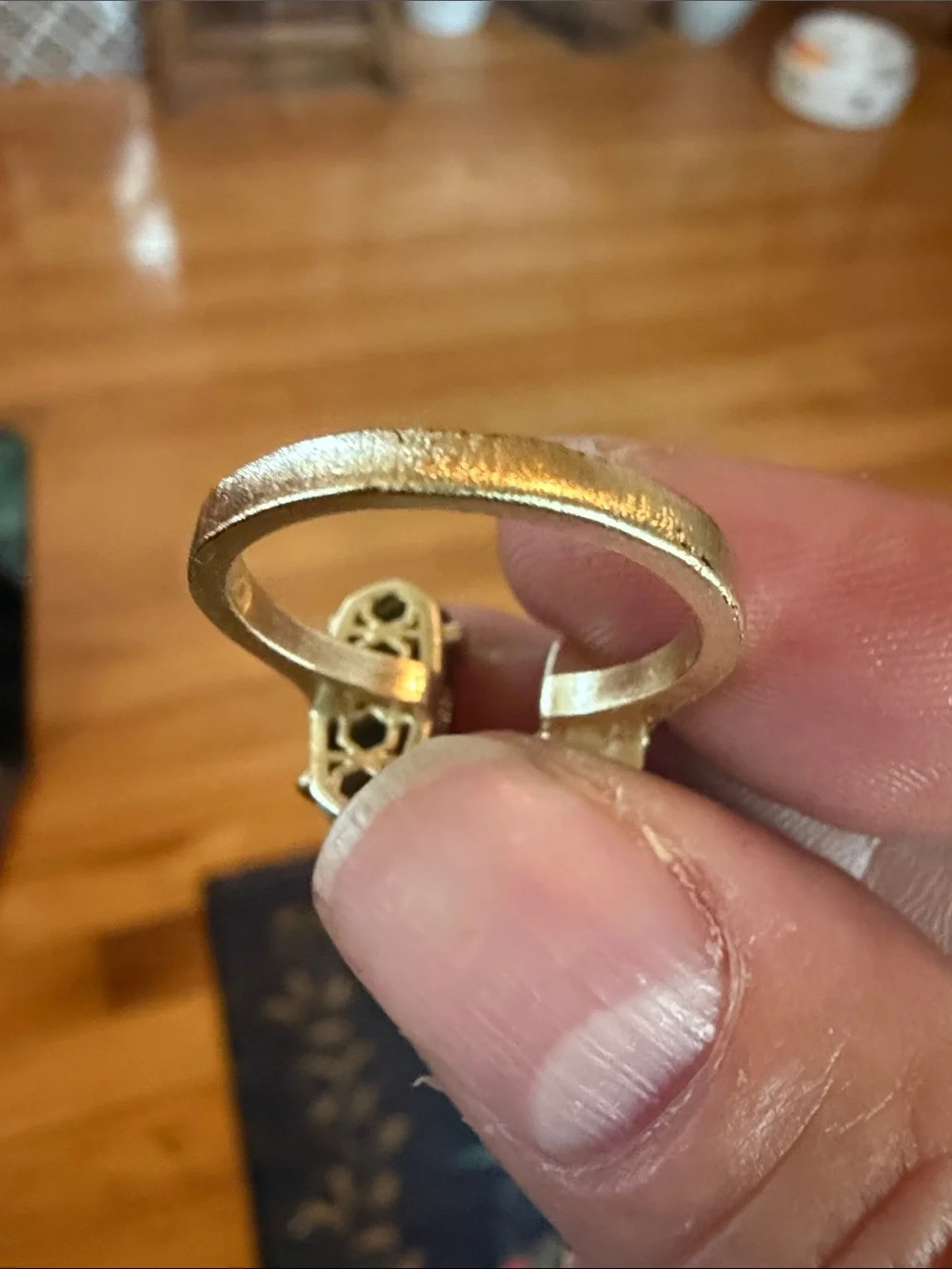 Kendra Scott Gold Druzy Ring Size 8
